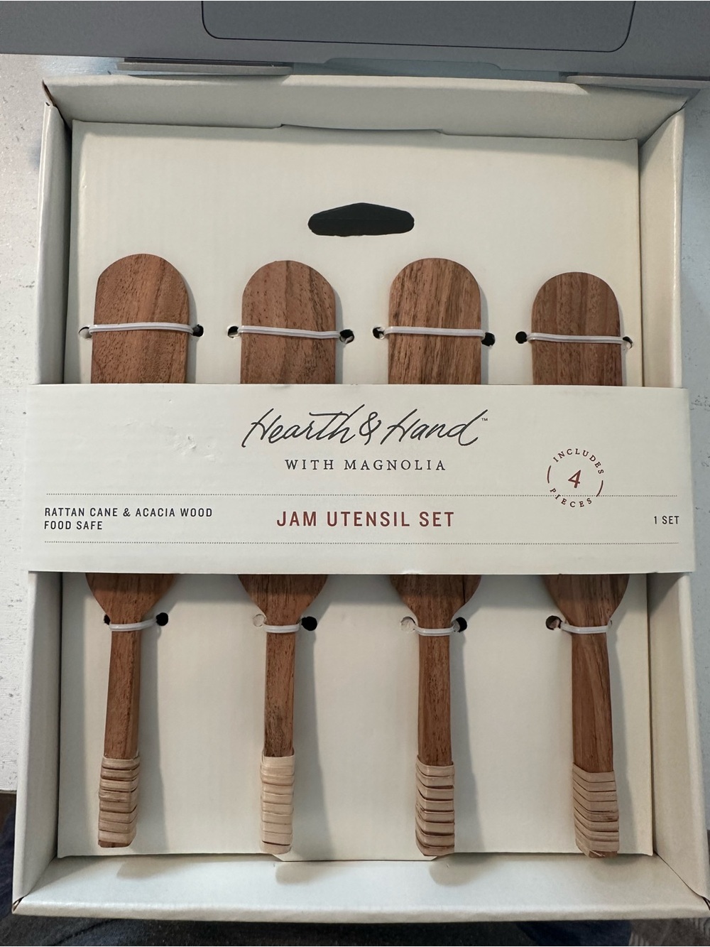 Hearth & Hand Jam Utensil Set - Natural Wood
